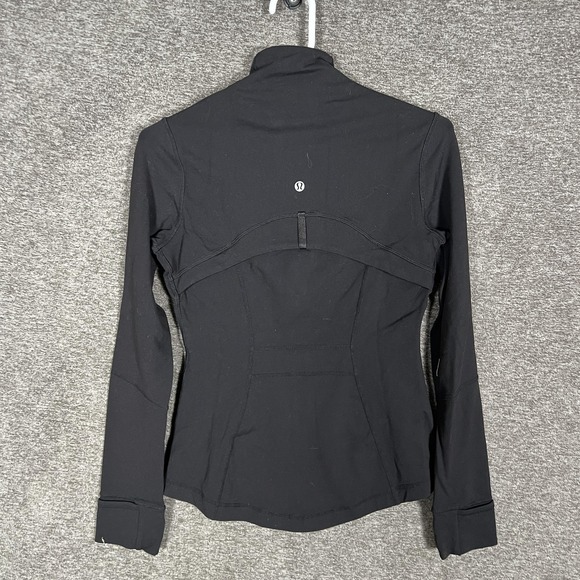 Lululemon Define Jacket Womens 6 Black Full Zip Thumbholes Track Athletic Yoga - Picture 6 of 7